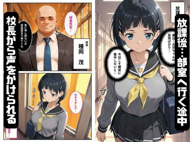 寝取られた直葉-校長のちんぽでメス堕ちする ストロベリーの木 ヒロイン登場