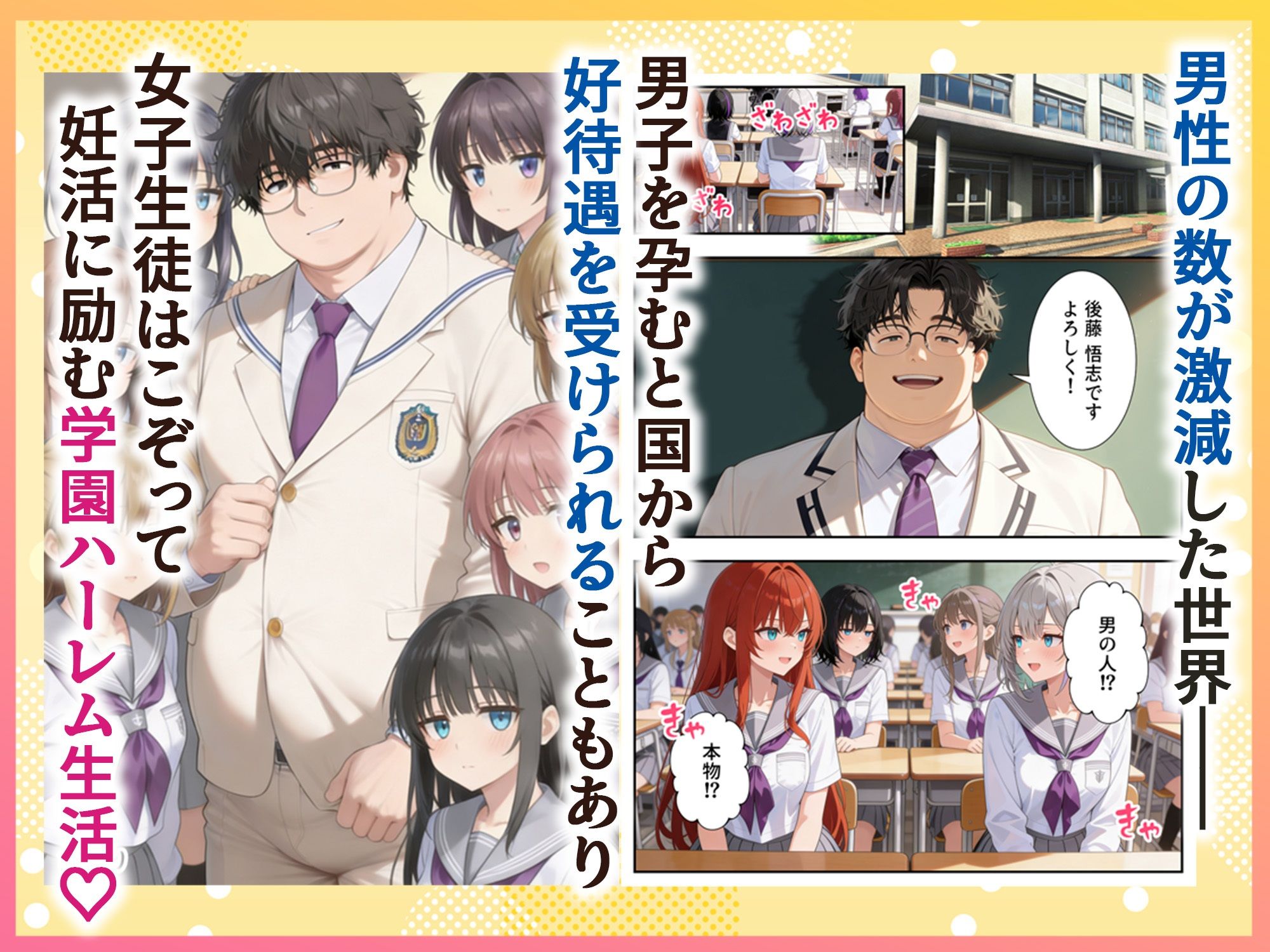 妊活ハーレム学園2 〜イケメンに全部奪われたけど転校したらまたデブス俺がチンポ王に！〜 だぶるクリっく 表紙