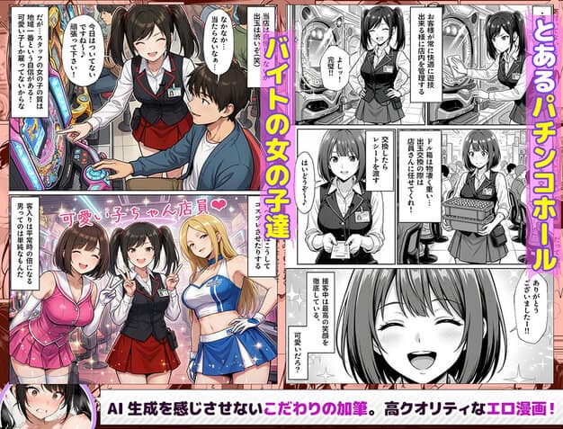 パチンコ店長の俺。女子スタッフのシコい足で毎日脳汁出してたらイチャラブSEXする事になった！〜ただし時々殴られる〜 ラブリークラフト ヒロイン登場
